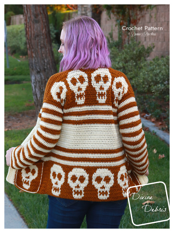 Sally Skulls Cardigan Crochet Patterns