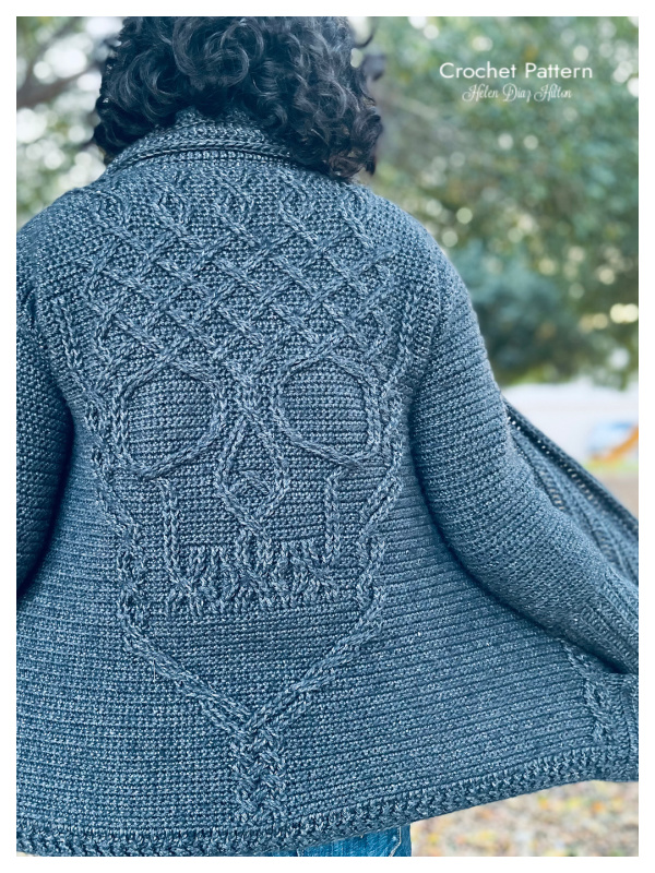 Fancy Bones cardigan Crochet Pattern