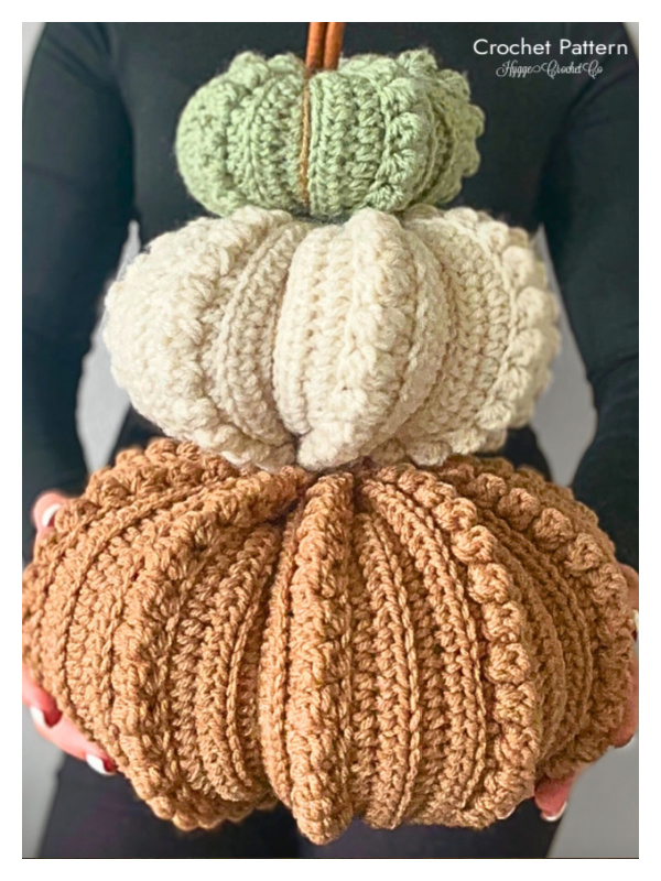 Farmhouse Bobble Pumpkin Crochet Pattern