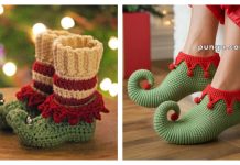 10+ Christmas Elf Slippers Free Crochet Patterns & Paid Christmas Elf Slippers Free Crochet Patterns