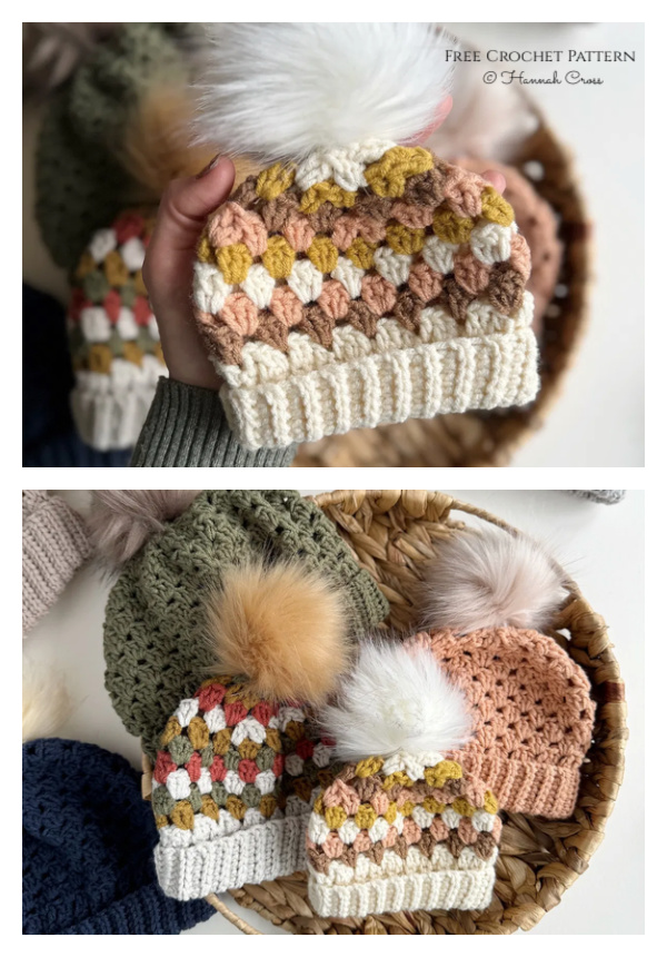 Granny Stitch Hat Free Crochet Pattern