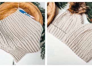 Snowy Wheat Puff Hat Free Crochet Pattern + Video Snowy Wheat Puff Hat Free Crochet Pattern + Video