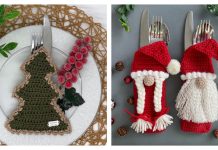 Christmas Cutlery Holder Crochet Patterns