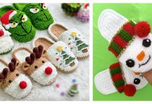 Christmas Slippers Crochet Patterns Christmas Slippers Crochet Patterns