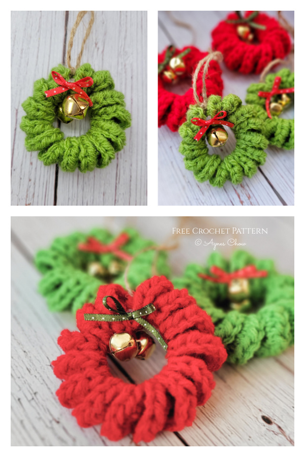 Mini Wreath for Christmas Crochet Pattern