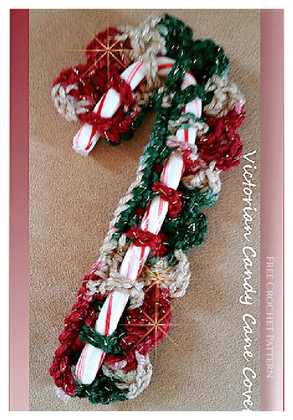 Victorian Candy Cane Cover FREE Crochet Pattern