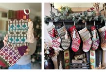 Mosaic Stockings Free Crochet Patterns Mosaic Stockings Free Crochet Patterns