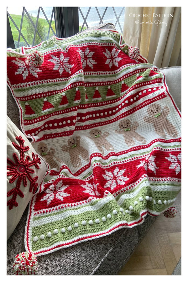 Christmas Eve Wishes Blanket Crochet pattern