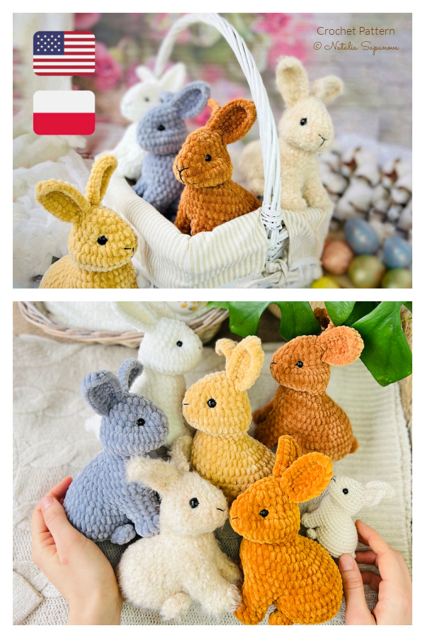 Crochet Baby Rabbit Realistic Amigurumi Pattern