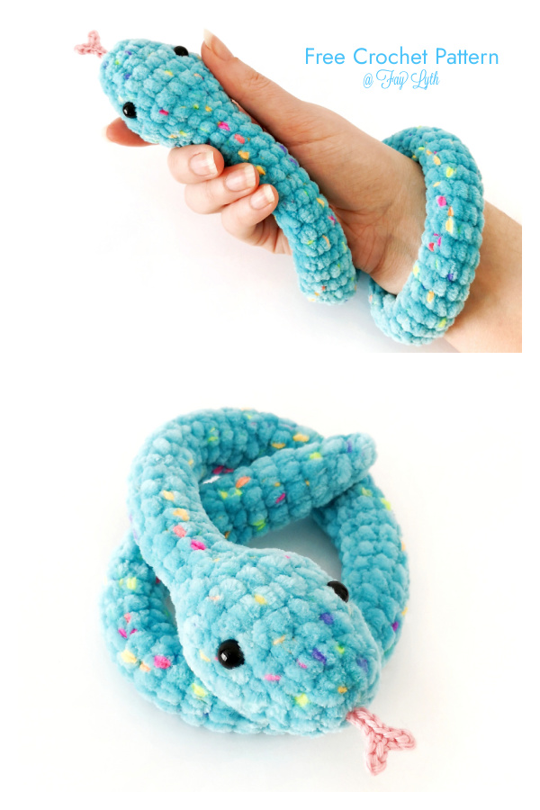 Easy Crochet Snake Amigurumi Free Pattern