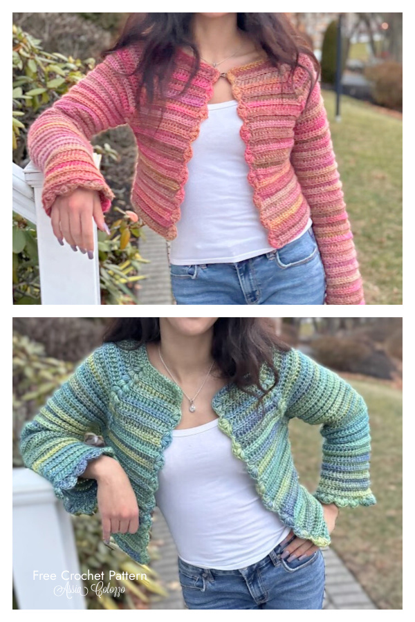 Easy Lexington Cardigan Free Crochet Pattern