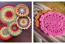 Easy Spring Coaster Free Crochet Patterns Easy Spring Coaster Free Crochet Patterns