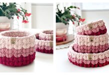 The Puffy Heart Basket Free Crochet Pattern + Video The Puffy Heart Basket Free Crochet Pattern + Video