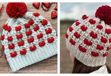 Puffy Heart Beanie Hat Free Crochet Pattern Puffy Heart Beanie Hat Free Crochet Pattern