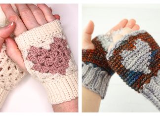 Valentine Heart Gloves Crochet Patterns Valentine Heart Gloves Crochet Patterns