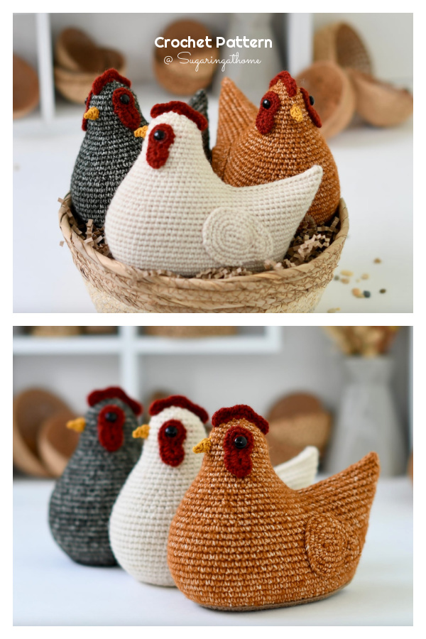 Amigurumi Easter Chicken Decor Crochet Pattern