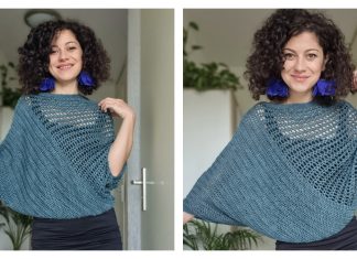 Be Glam Poncho Blouse Free Crochet Pattern Be Glam Poncho Blouse Free Crochet Pattern