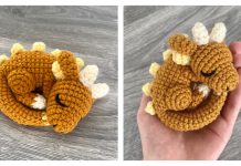 Crochet Curled Up Sleeping Dragon Amigurumi Free Pattern Crochet Curled Up Sleeping Dragon Amigurumi Free Pattern