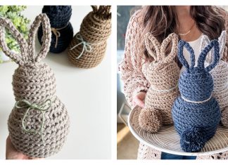 Rustic Farmhouse Bunny Crochet Pattern + Video Rustic Farmhouse Bunny Crochet Pattern + Video Tutorial
