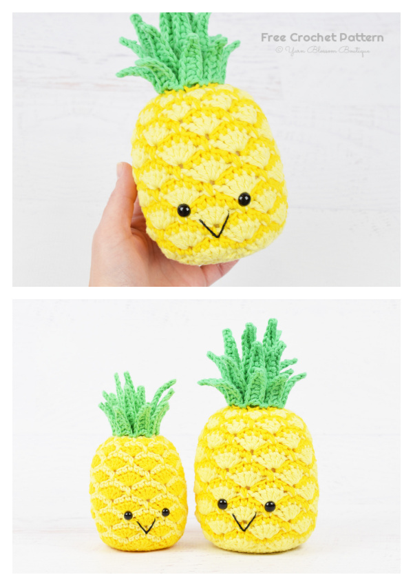 Amigurumi Pineapple Fruit Free Crochet Pattern