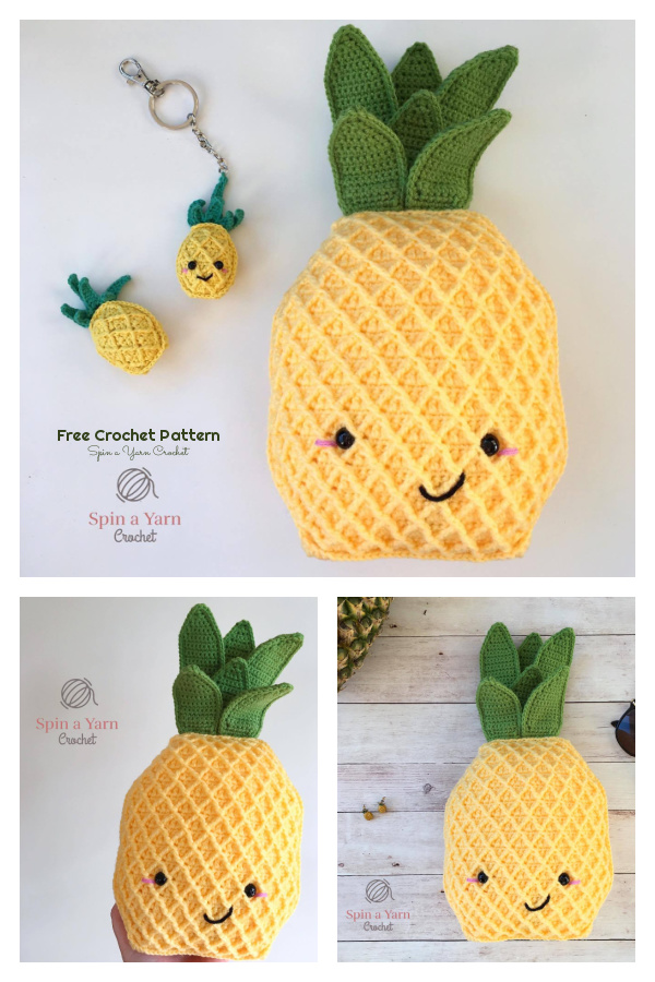 Amigurumi Pineapple Plushie Free Crochet Pattern