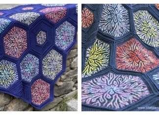 Brioche Coral Story Blanket Crochet Pattern Brioche Coral Story Blanket Crochet Pattern