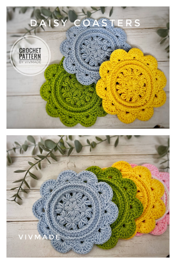 Daisy Coaster Crochet Pattern
