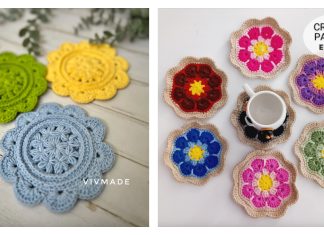 Fabulous Spring Coasters Crochet Patterns Fabulous Spring Coasters Crochet Patterns