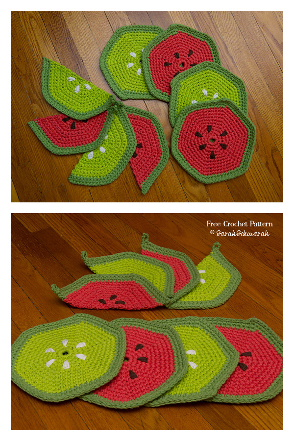 Fruity Trivets & Pot Holders Free Crochet Patterns