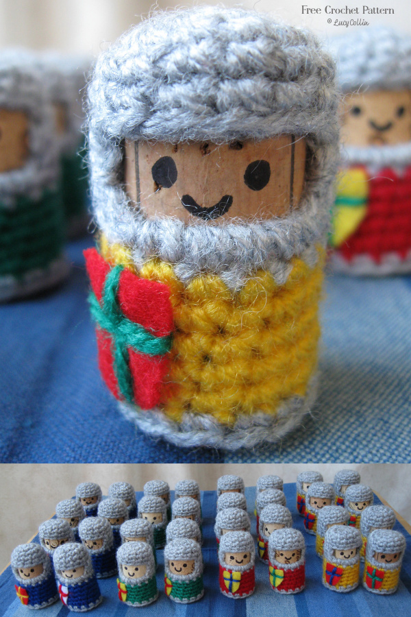 Cork and Crochet Knights Free Crochet Pattern