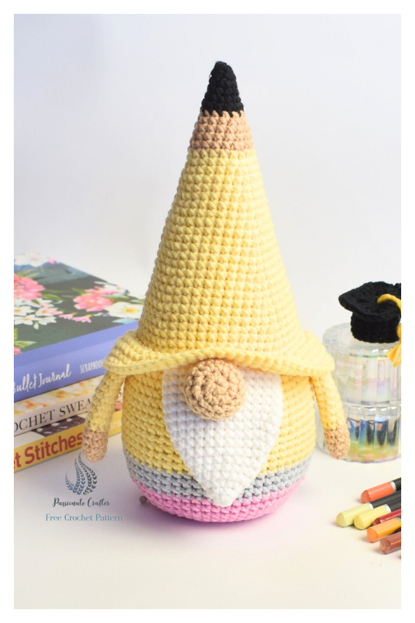 Amigurumi Pencil Gnome Free Crochet Patterns