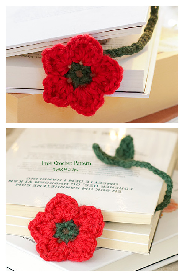Flower Quotes Bookmark Free Crochet Pattern