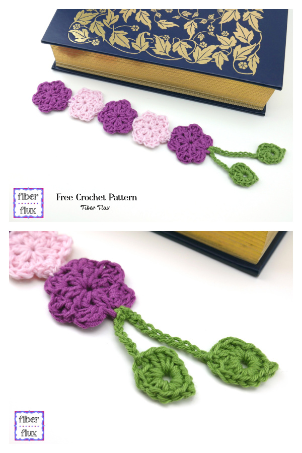 Botanical Bookmark Free Crochet Pattern