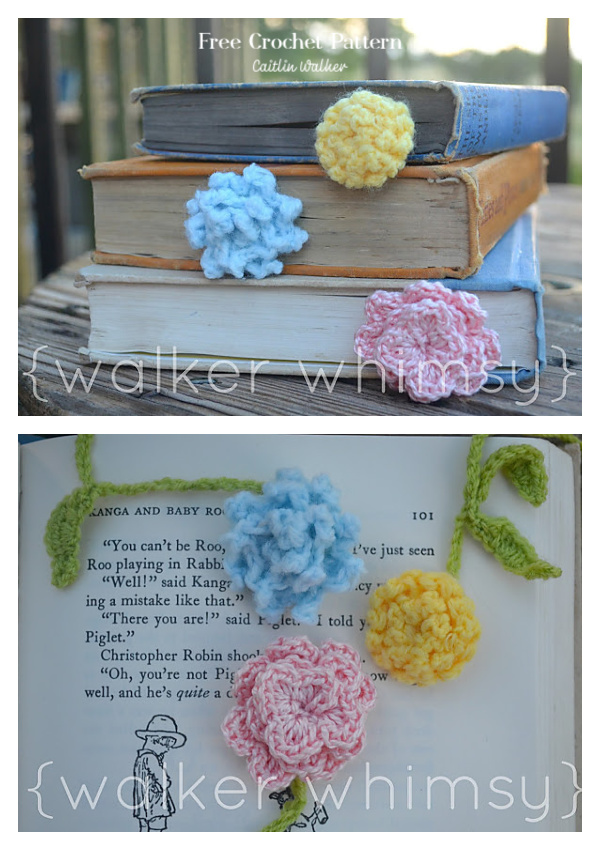 Dainty Flower Bookmarks  Free Crochet Patterns