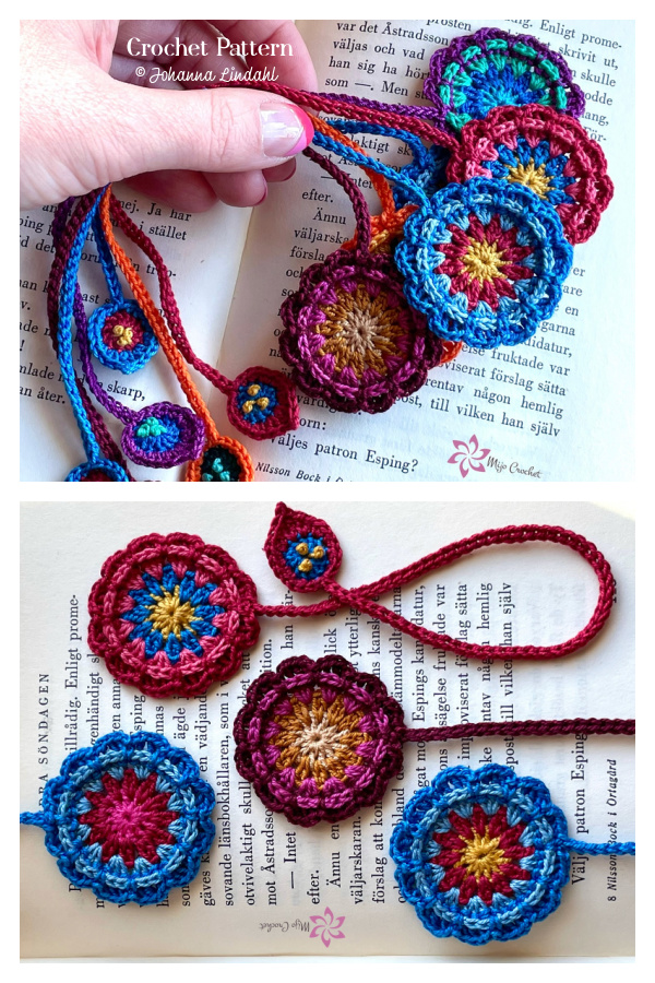 Flower Bookmark Crochet Patterns