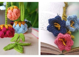 Flower Bookmark Free Crochet Patterns Flower Bookmark Free Crochet Patterns