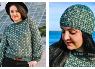 Reversible Scorpio Sweater Cowl Beanie Set Crochet Patterns Reversible Scorpio Sweater Cowl Beanie Set Crochet Patterns