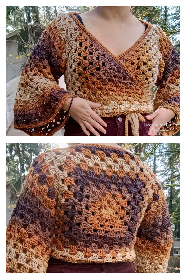 Women Wrap Top Crochet Pattern