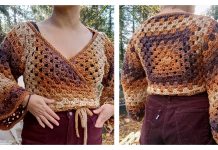 Women Wrap Top Crochet Pattern Women Wrap Top Crochet Pattern FREE