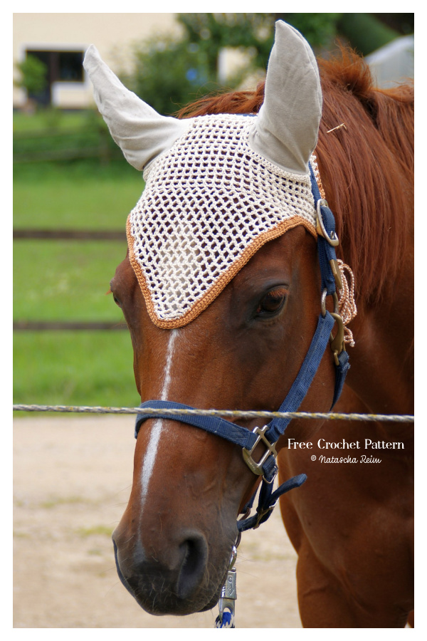 Fly Bonnet for Horses Free Crochet Pattern