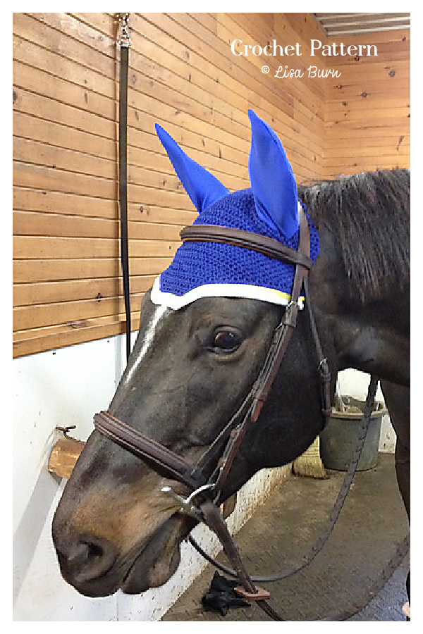 Horse Fly Bonnet(Veil) Crochet Pattern