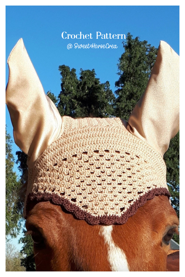 Chic Horse Bonnet Crochet Pattern - ACAMBARO model - 3 sizes