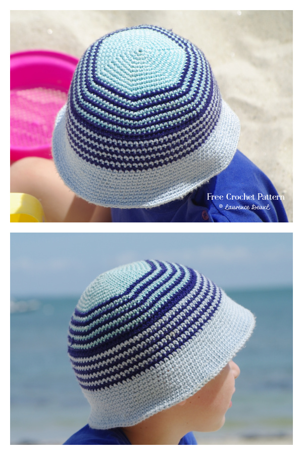Quick Baby Sun Bucket Hat Free Crochet Pattern
