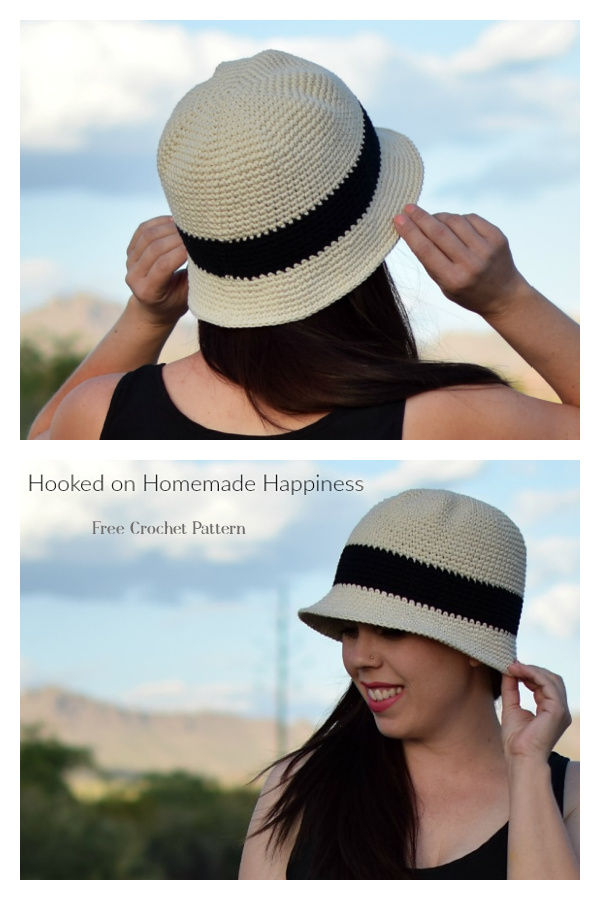 Beach Day Bucket Hat Free Crochet Pattern