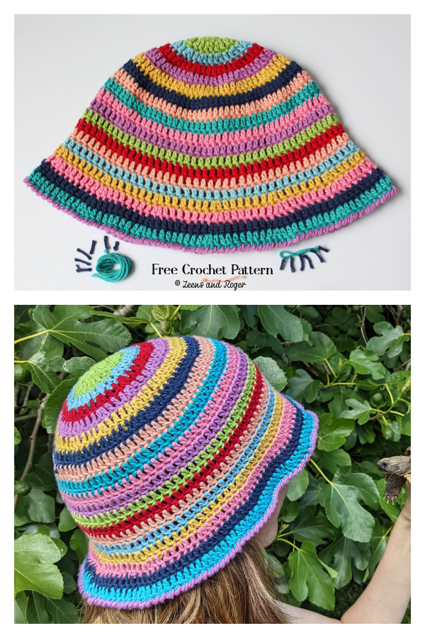 Quick Cotton Bucket Hat Free Crochet Pattern