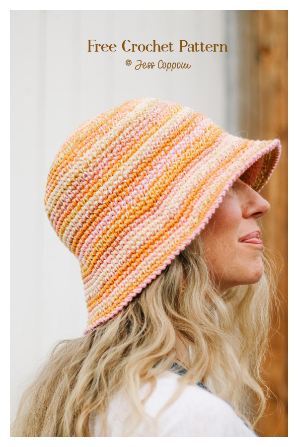 Scrappy Bucket Hat Free Crochet Pattern