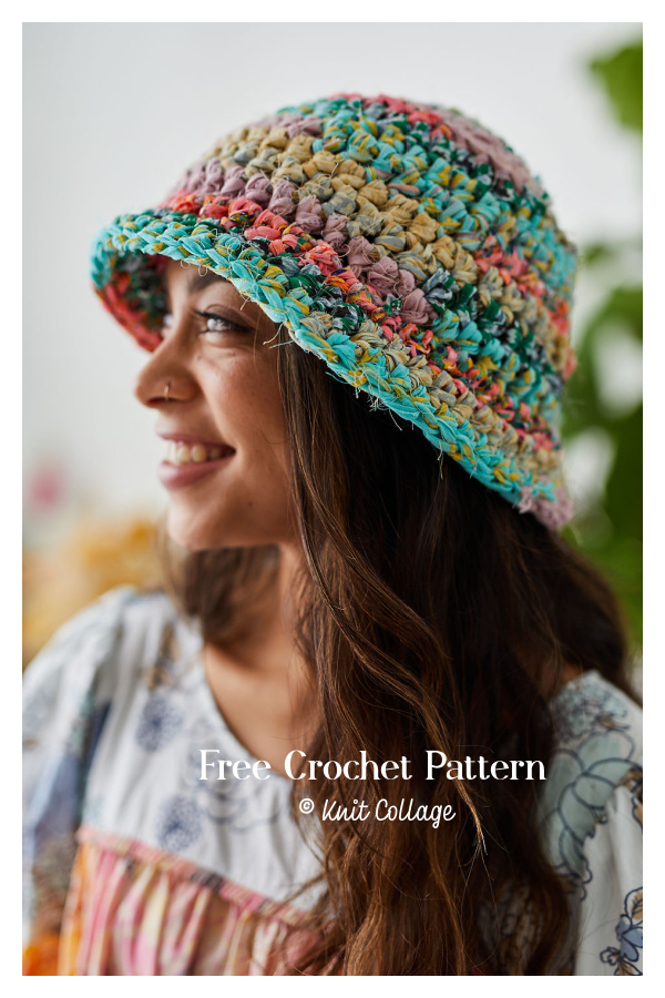 Wildflower Bouquet Bucket Hat Free Crochet Pattern