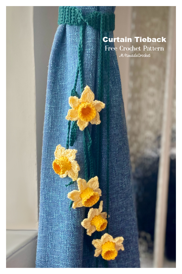 Daffodil Curtain Tie Backs Free Crochet Patterns