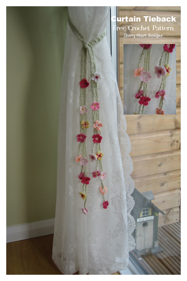 Flower Garden Tie Backs Free Crochet Patterns