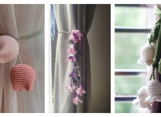 Flower Curtain Tie Back Crochet Patterns FREE and Paid Flower Curtain Tie Back Crochet Patterns Free